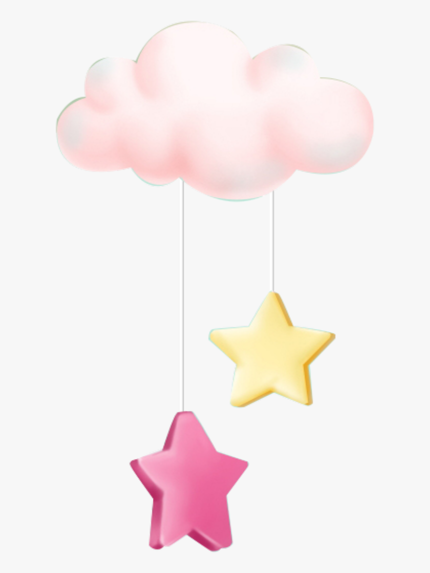 Pink Cloud With Star Png, Transparent Png, Free Download