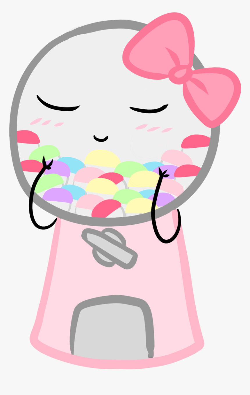 Cutie Gumball Machine Pastel Candy, Pink Candy, Green - Gumball Machine Clip Art Hd, HD Png Download, Free Download