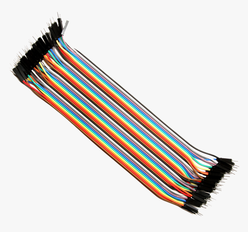 Graphic Transparent Library Wires Clips Raspberry Pi - Male To Male Jumper Cable, HD Png Download, Free Download