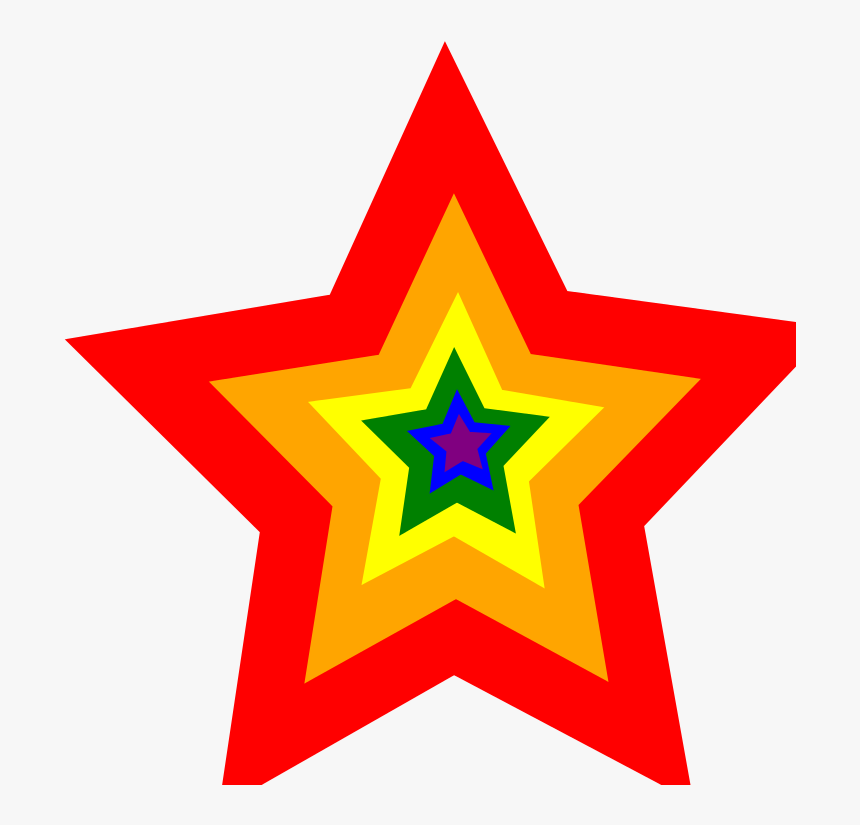 Svg Freeuse File Star Svg Wikimedia Commons Filerainbow - Star Clip Art Rainbow, HD Png Download, Free Download