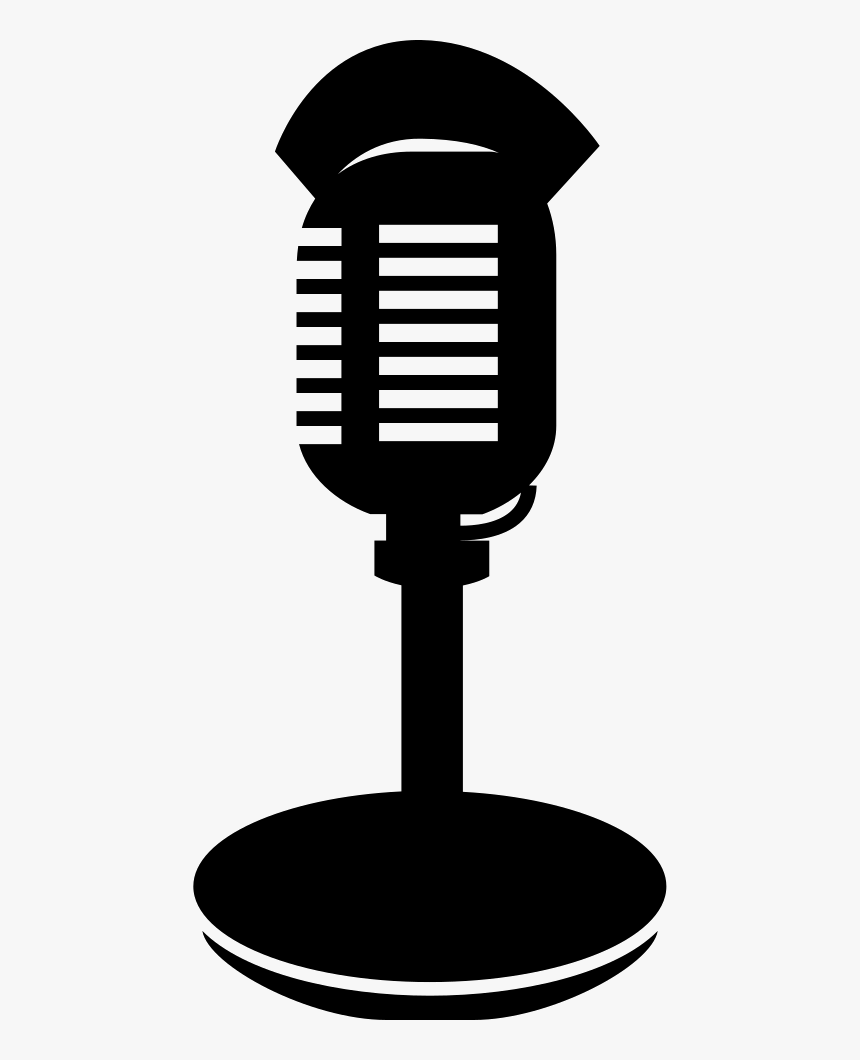 Condenser Microphone With Stand And Lips - Condenser Mic Icon, HD Png Download, Free Download