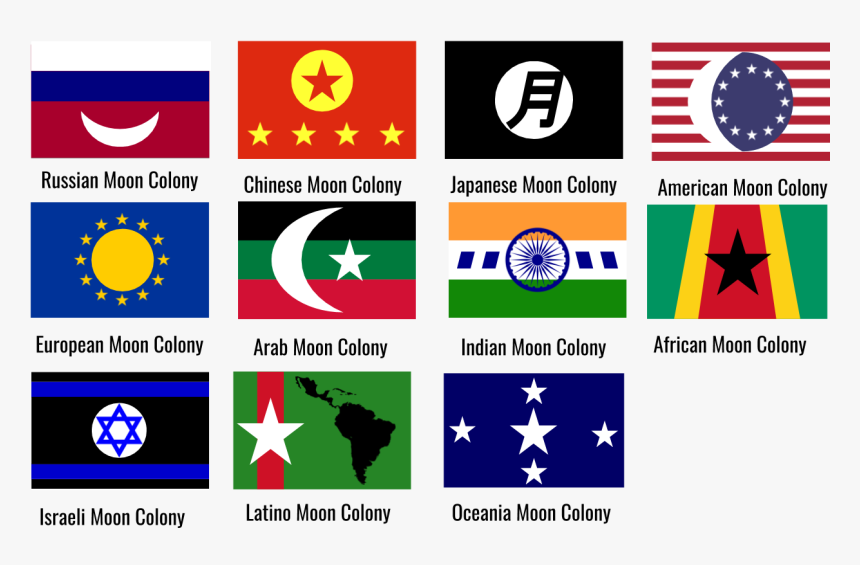 Countries In Space Flags, HD Png Download, Free Download