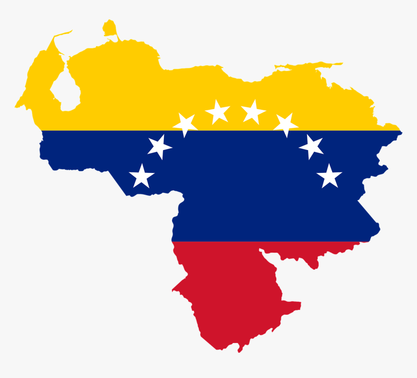 Borders Country Flag Free Picture - Venezuela Flag Map, HD Png Download, Free Download