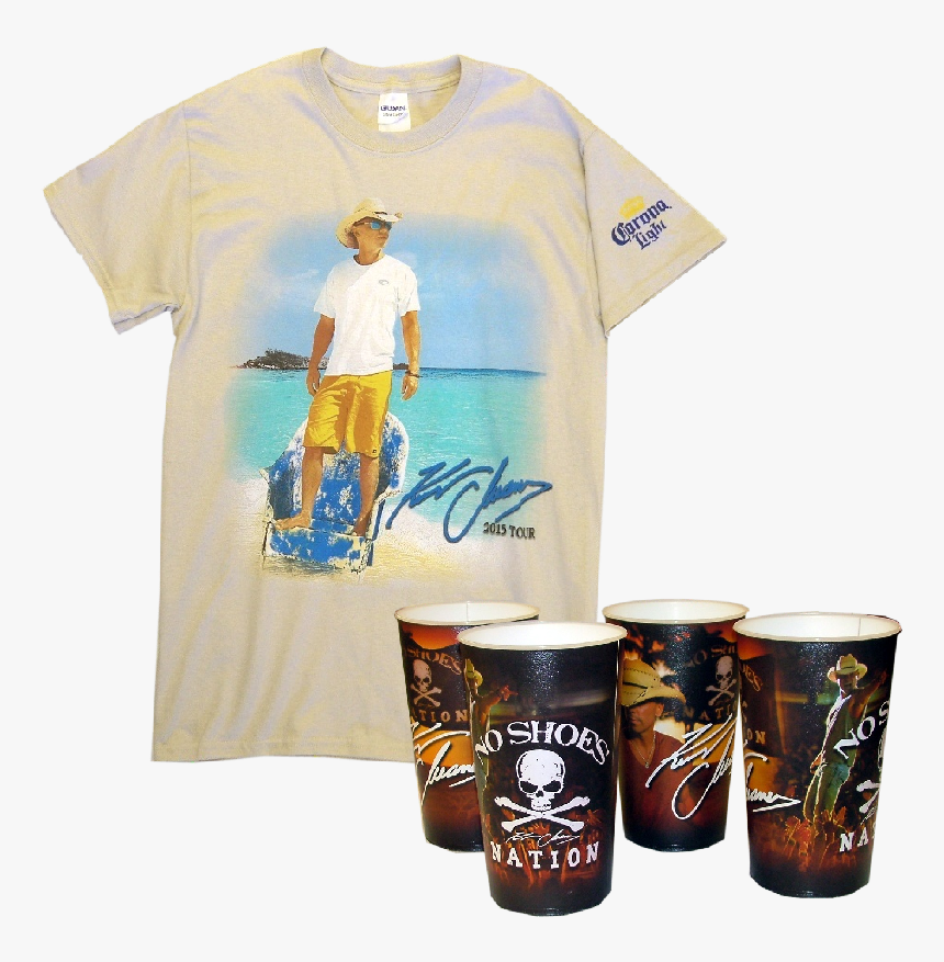 Kenny Chesney Corona Tee Plus Stadium Cup Set Bundle - Pint Glass, HD Png Download, Free Download