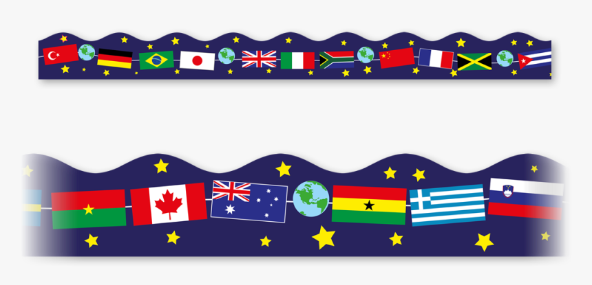 Transparent World Flag Png - Flags Of The World Border, Png Download, Free Download