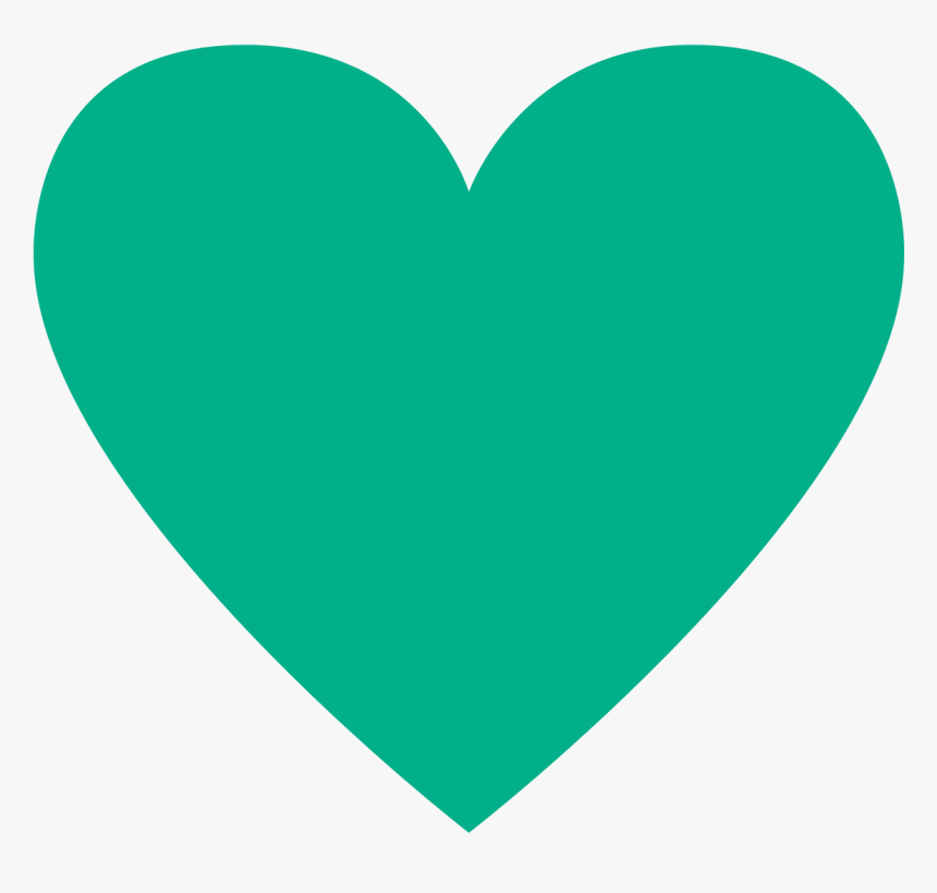 Mint Heart Png - Mint Green Heart Png, Transparent Png, Free Download