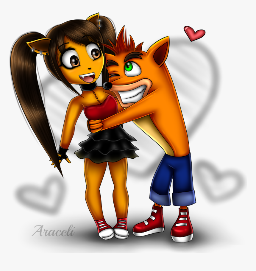 Transparent Crash Bandicoot Head Png - Crash Bandicoot And Tawna, Png Download, Free Download