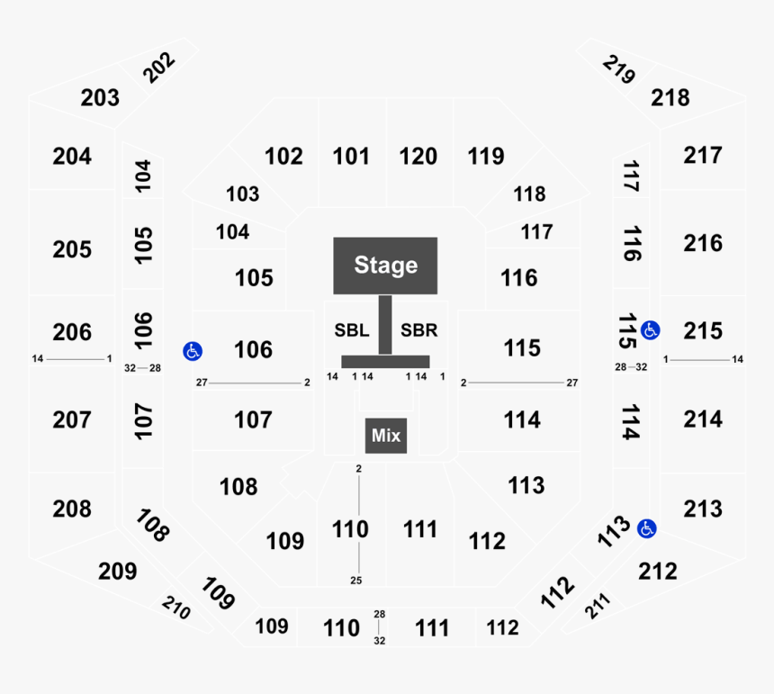 Mohegan Sun Arena Seating Chart, HD Png Download, Free Download