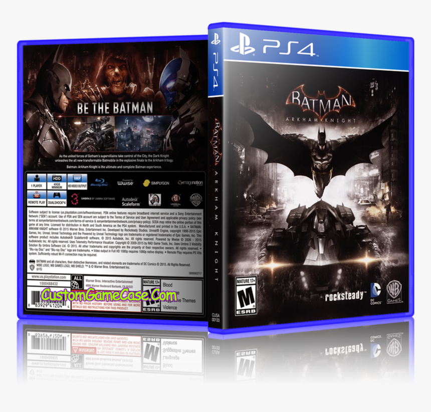 Batman Arkham Knight - Batman Arkham Knight Ps4 Cover, HD Png Download, Free Download