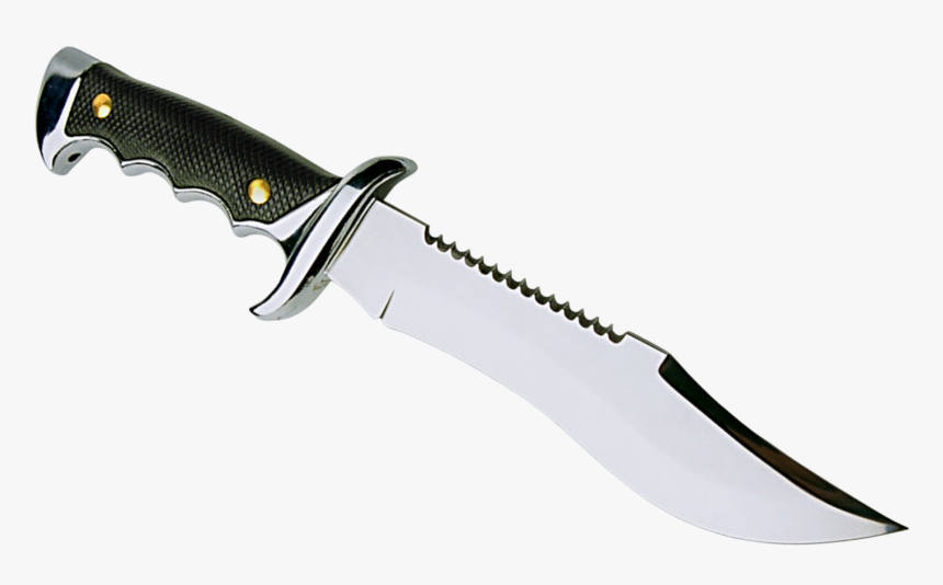 Bowie Knife Serrated Back, HD Png Download, Free Download