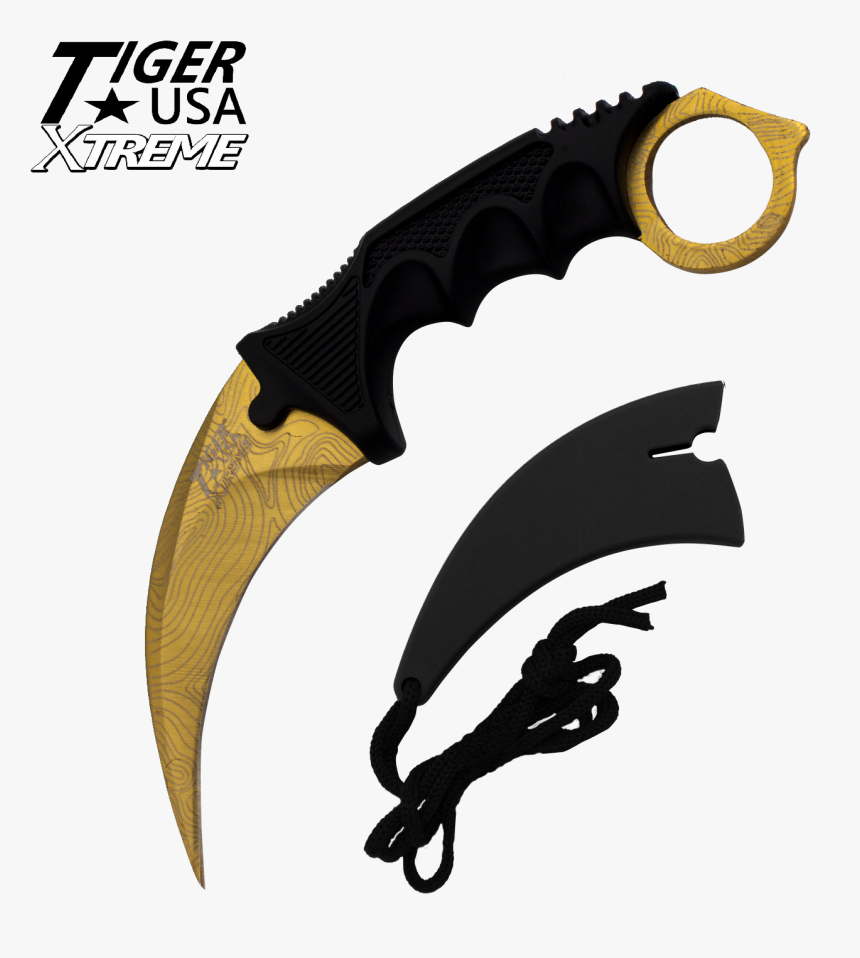 Blade Clipart Hunting Knife - Karambit Blue Damascus Steel, HD Png Download, Free Download