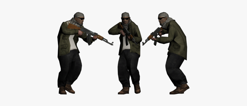 New Character Terrorist For Gta San Andreas - Gta Sa Character Png, Transparent Png, Free Download