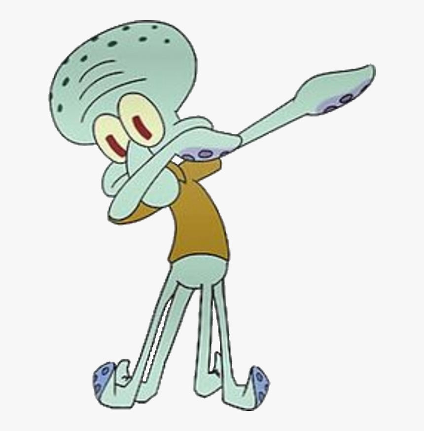 Transparent Dabbing Emoji Png - Squidward Dabbing Sticker, Png Download, Free Download