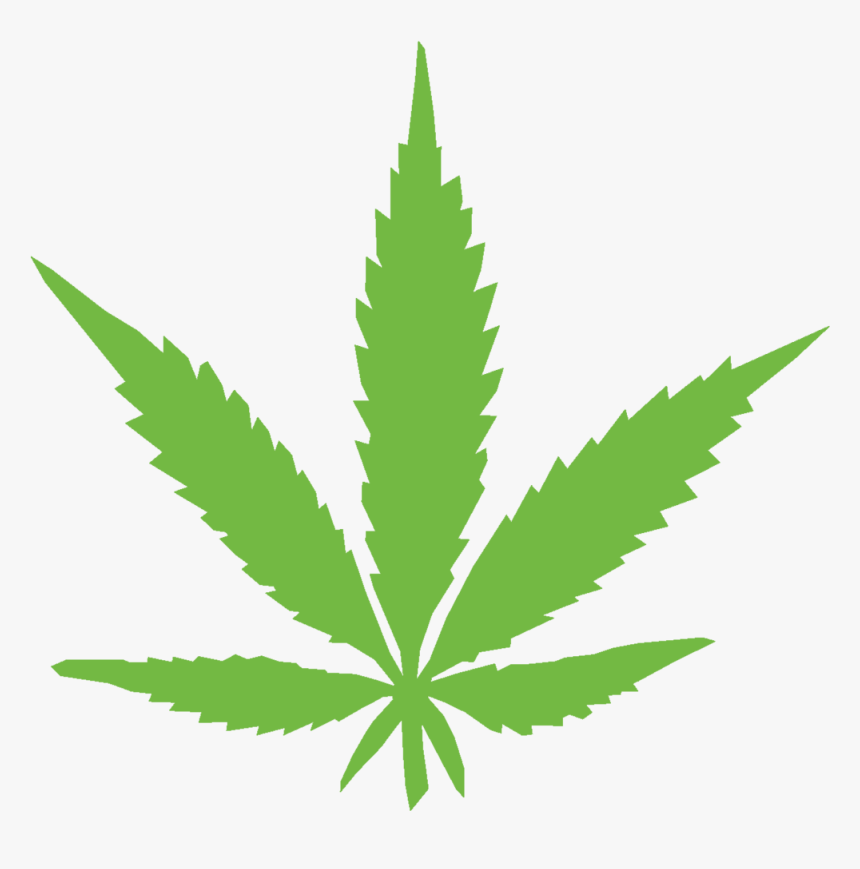 Green Weed Leaf - Marijuana Leaf Clipart Png, Transparent Png, Free Download