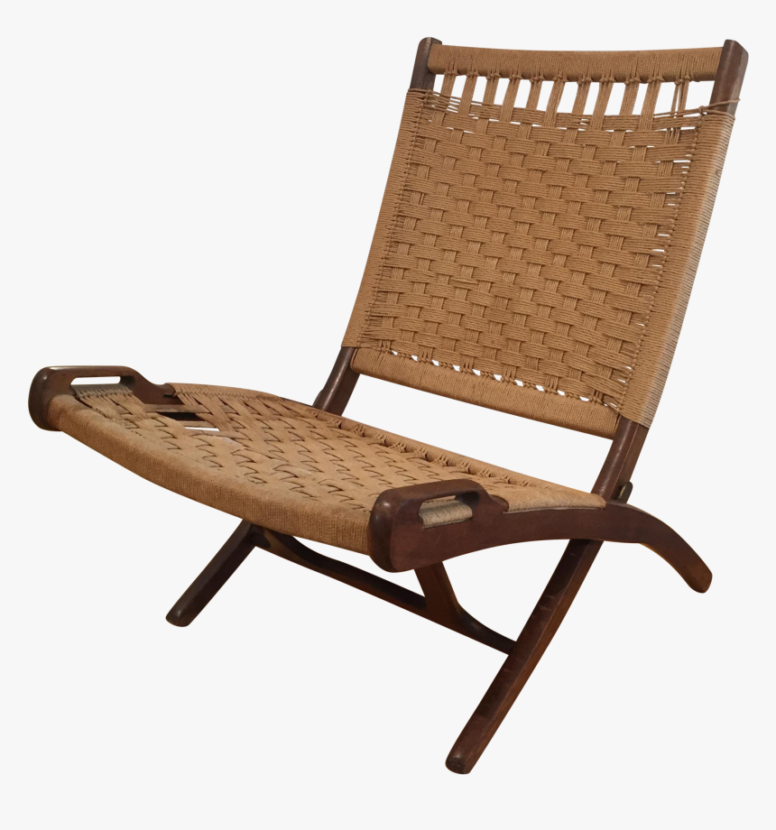 Eames Lounge Chair Furniture Wicker M - Mid Century Folding Rattan Chair, HD Png Download, Free Download