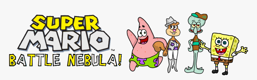 Spongebob Squidward Sandy Patrick - Cartoon, HD Png Download, Free Download