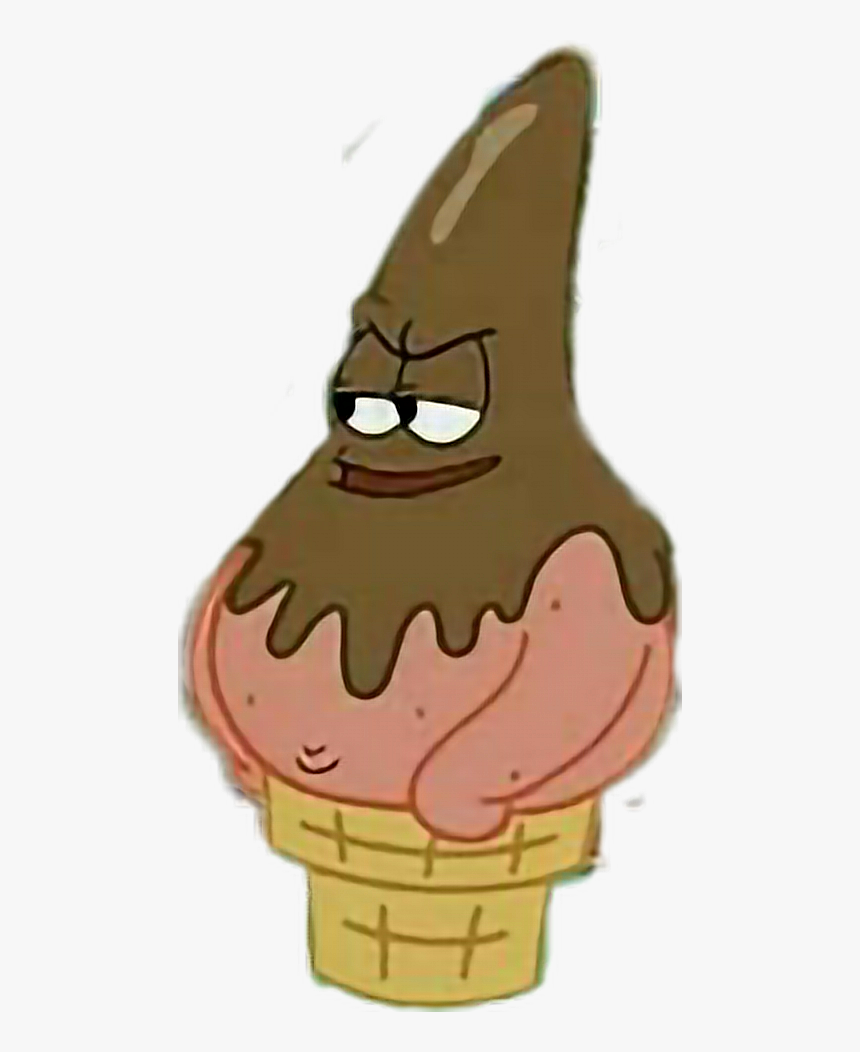 #freetoedit #cute #kawaii #spongebob #patrick #star - Patrick As Ice Cream, HD Png Download, Free Download