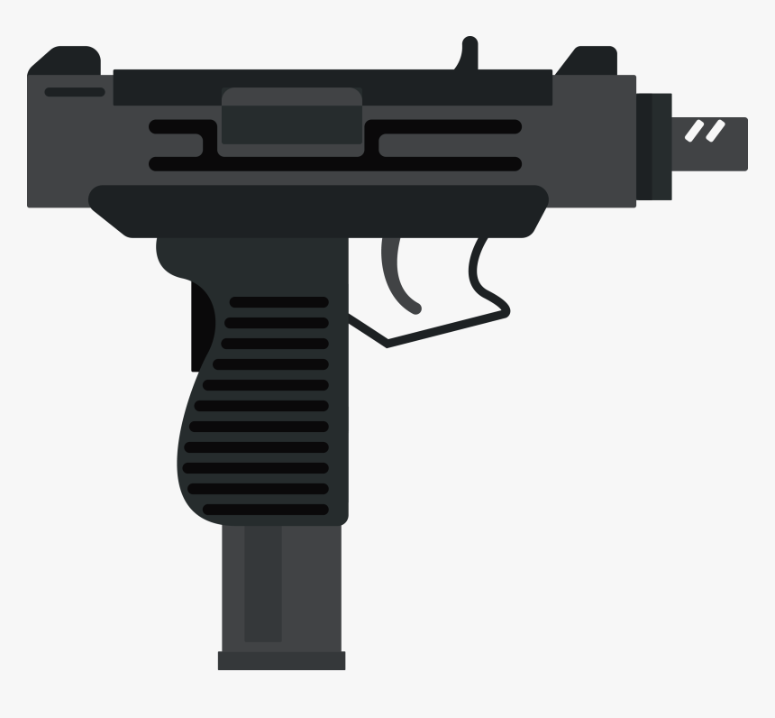 Transparent Minecraft Guns Png - Uzi Gun Clipart, Png Download, Free Download