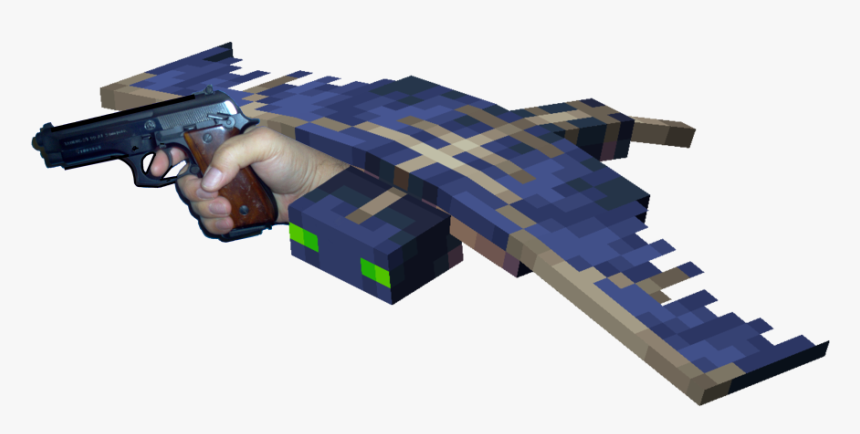 Transparent Minecraft Gun Png - Phantom Minecraft, Png Download, Free Download