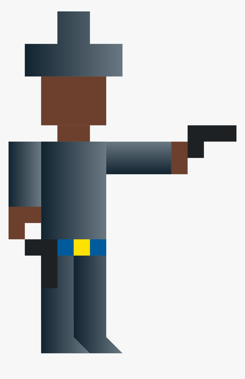Gun Shot Clipart Gun Shoot - Shooting Gun Pixel Art, HD Png Download, Free Download