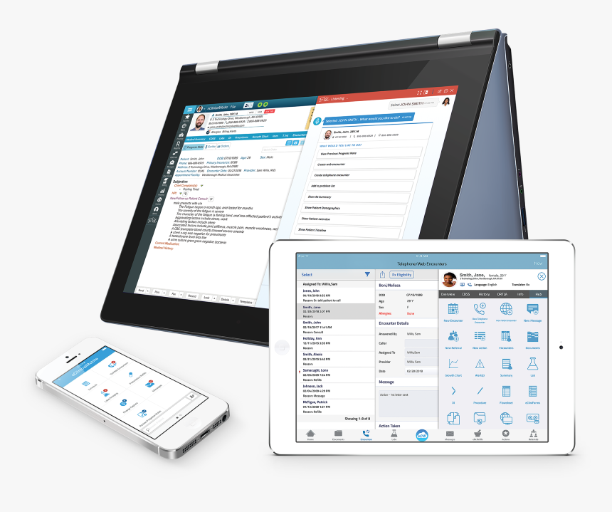 Eclinicalworks All Devices - Eclinical Ehr, HD Png Download, Free Download