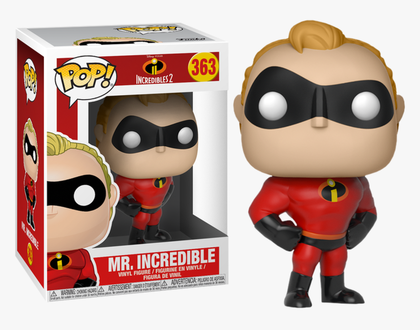 Incredible Pop Vinyl Figure - Incredibles 2 Pop, HD Png Download, Free Download