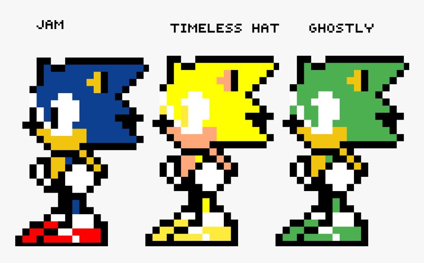 Transparent Sonic Hat Png Minecraft Pixel Art Ideas Sonic