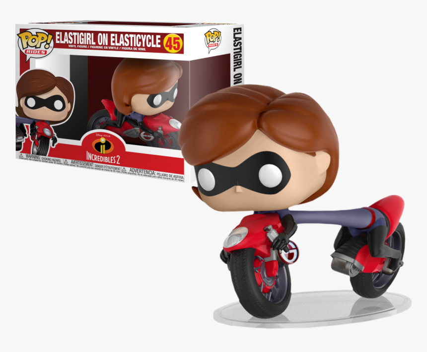 Elastigirl With Elasticycle Pop Rides Vinyl Figure - Incredibles 2 Funko Pop, HD Png Download, Free Download