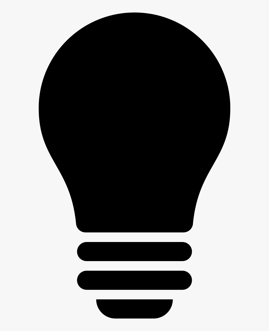 Black Light Bulb Png - Bulb Vector Icon Png, Transparent Png, Free Download