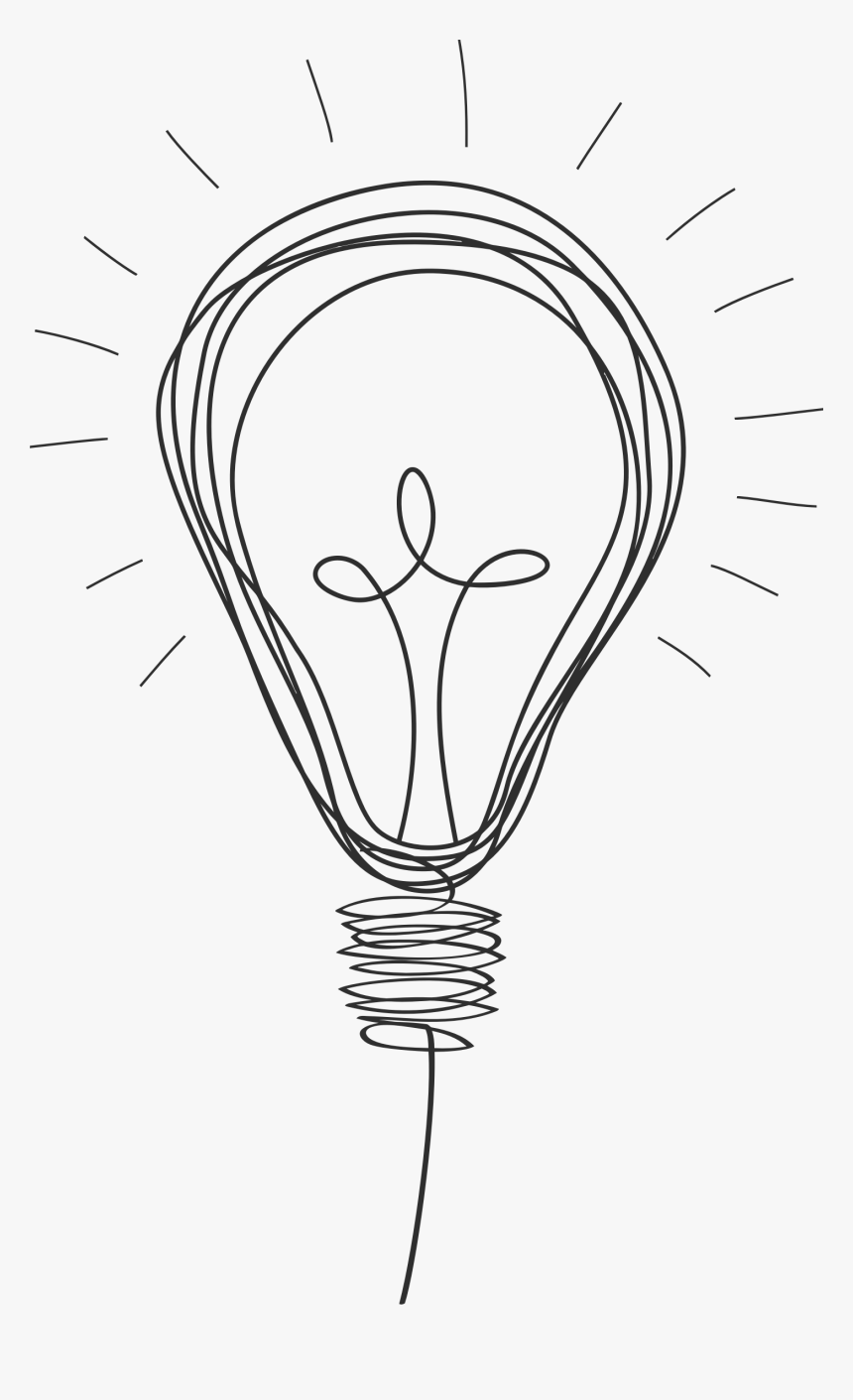 Light Bulb Line Drawing, HD Png Download, Free Download