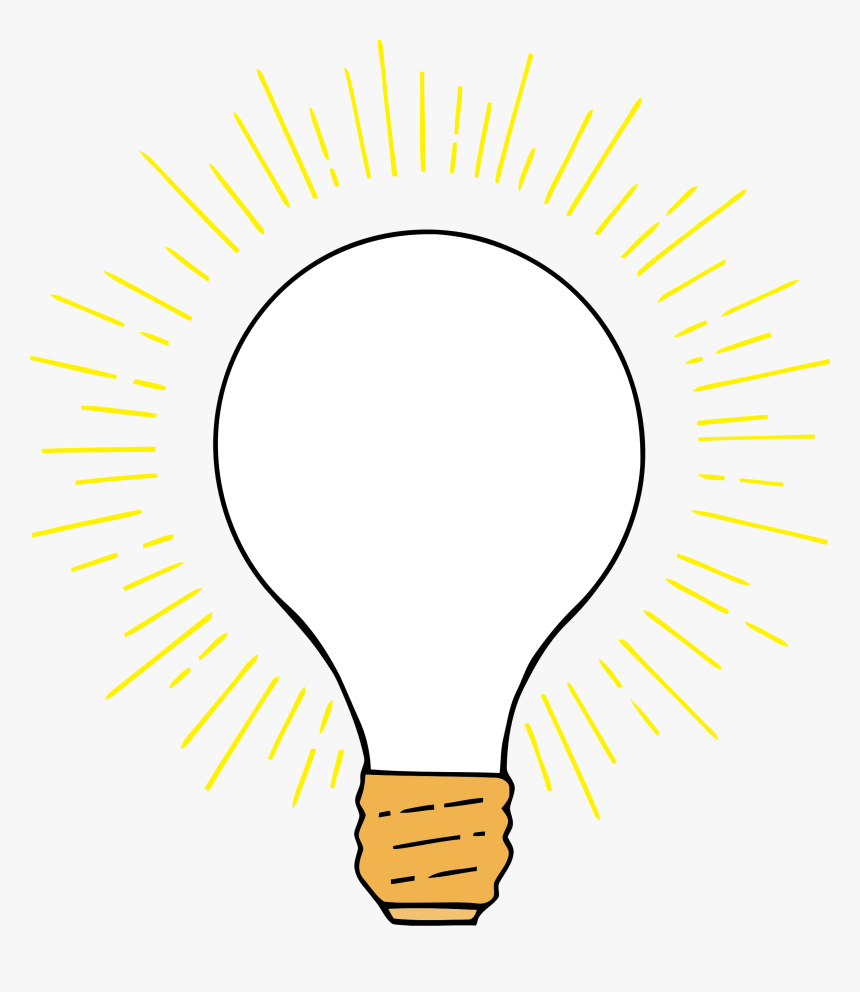Light Bulb Lightbulb Clipart Free Images - Light Bulb Pdf, HD Png Download -