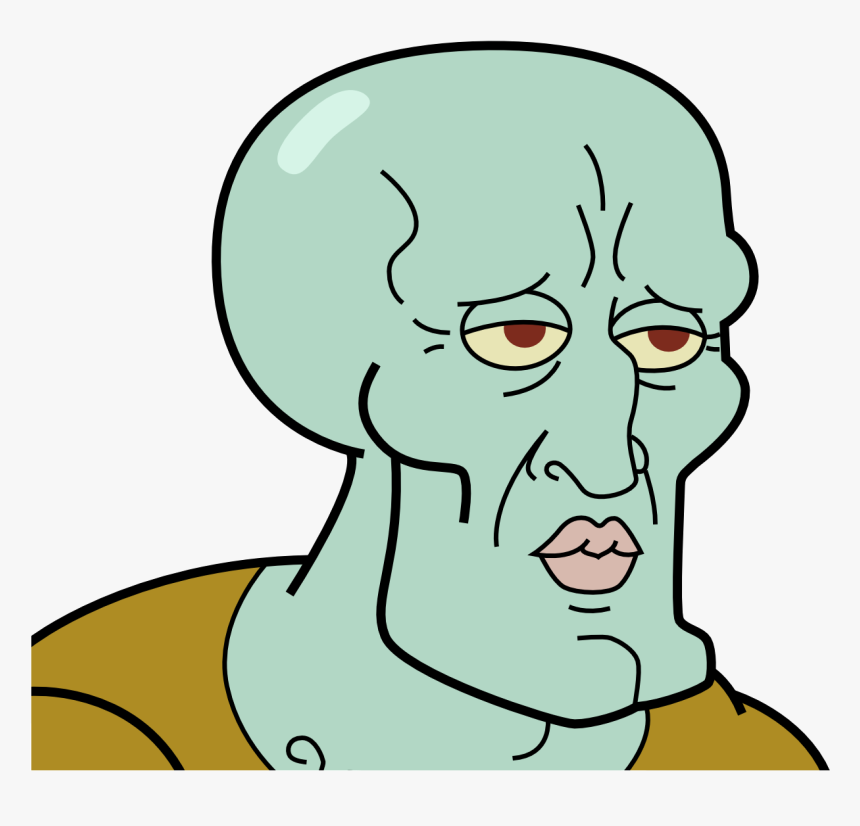 Handsome Squidward Clipart , Png Download - Handsome Squidward Transparent Background, Png Download, Free Download