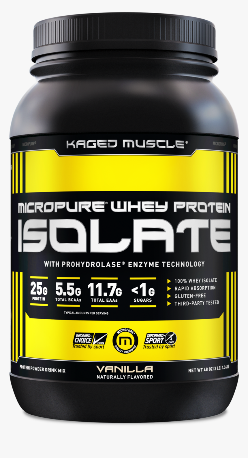 Micropure Whey Protein Isolate®"
 Class= - Bodybuilding Supplement, HD Png Download, Free Download