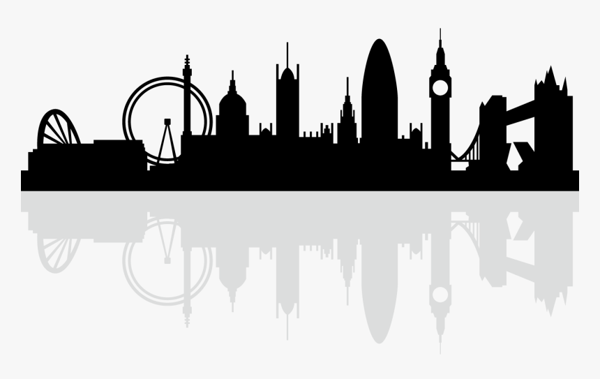 London Skyline Silhouette Royalty-free - Silhouette London Skyline Clipart, HD Png Download, Free Download